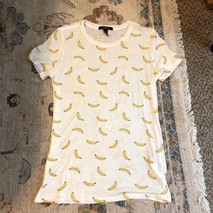 Banana Print Tee Shirt
